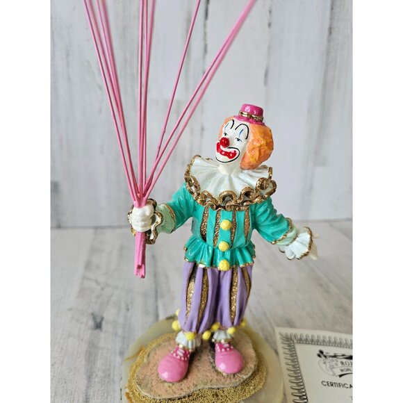 Ron Lee Bunches clown balloons pastel large gold 1996 vintage limited statue fig - Picture 11 of 11